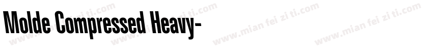 Molde Compressed Heavy字体转换